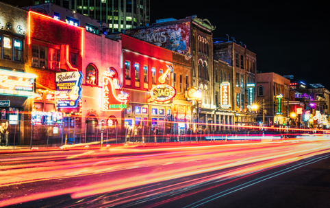 Nashville's Lower Broadway stock photo