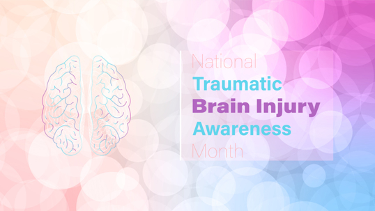 National Traumatic Brain Injury Awareness Month (TBI) vector design stock illustration