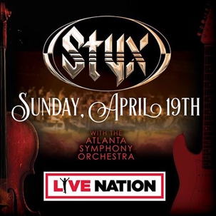 Banner for Styx concert